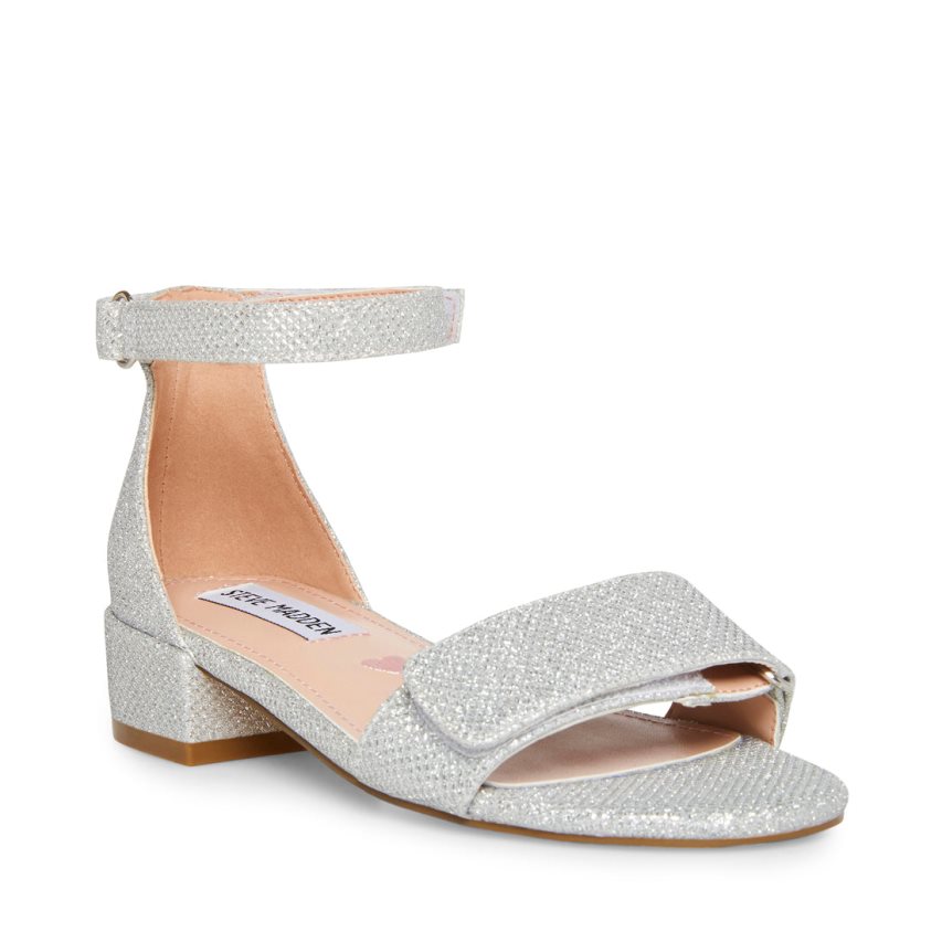 Sandalias Tacones Steve Madden Airenne Niños Plateadas | ES AW8140